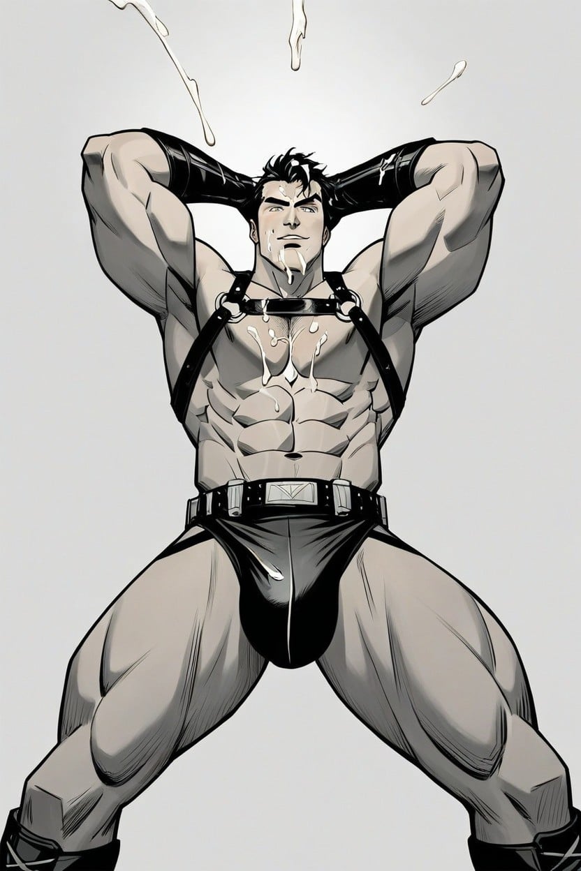 Muscular, 18+, Baphomet AI Gay Porn