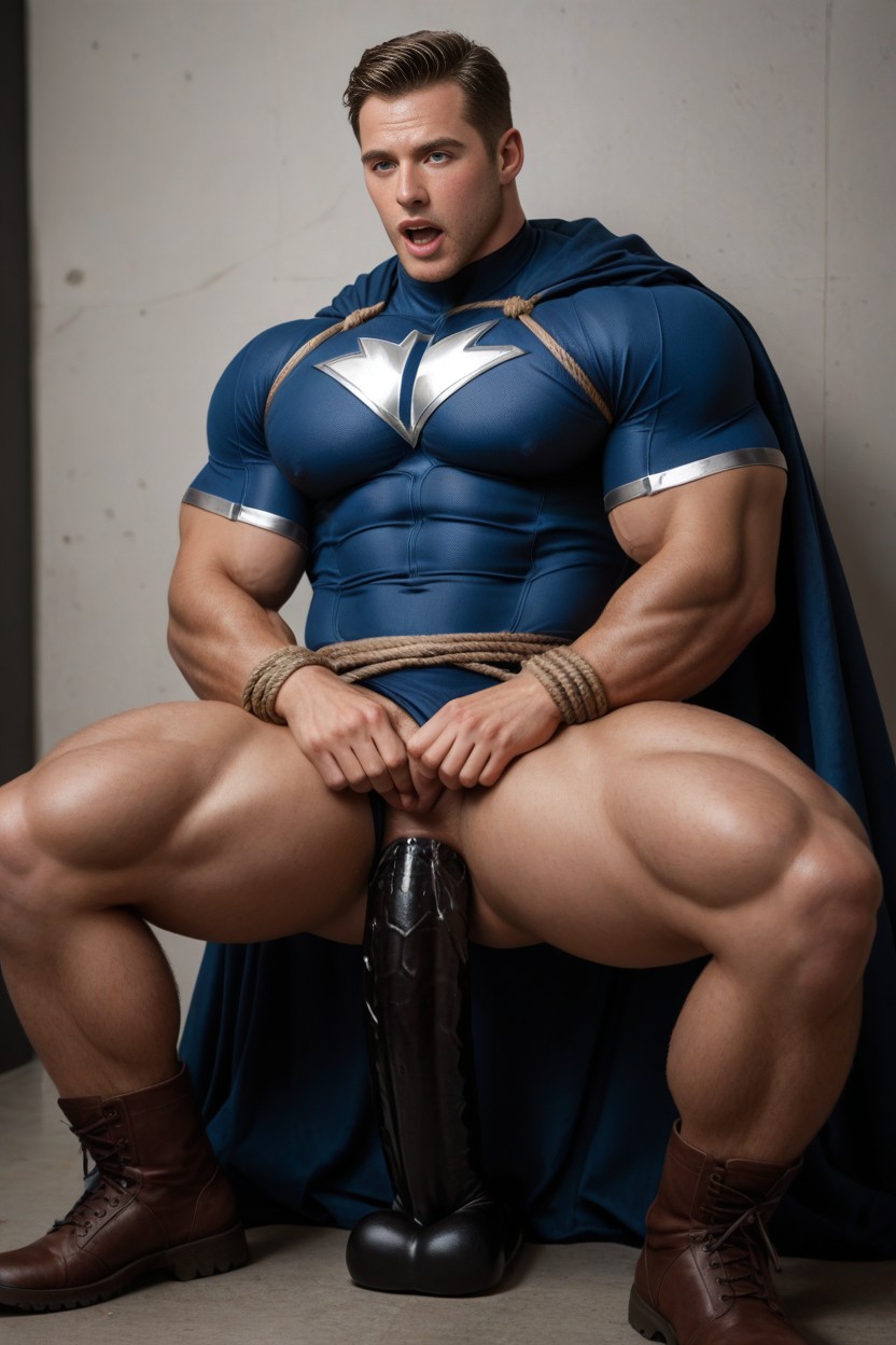 Blue Eyes, 18+, Side View AI Gay Porn