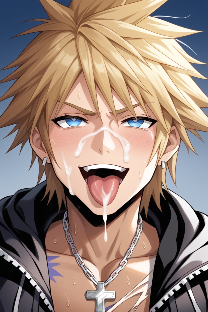 Cum Everywhere, Smirk, Ahegao AI Gay Porn