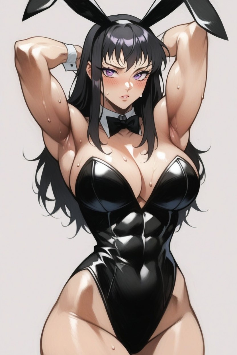 Blushing, Brazos Arriba, Hard Thighs Hentai IA