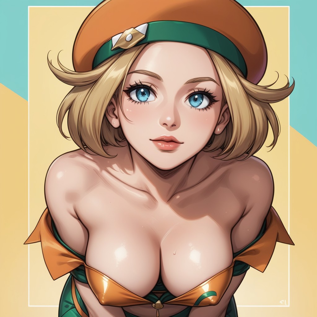 Fields, Medium Natural Breasts, Hourglass Figure Hentai AI Porn