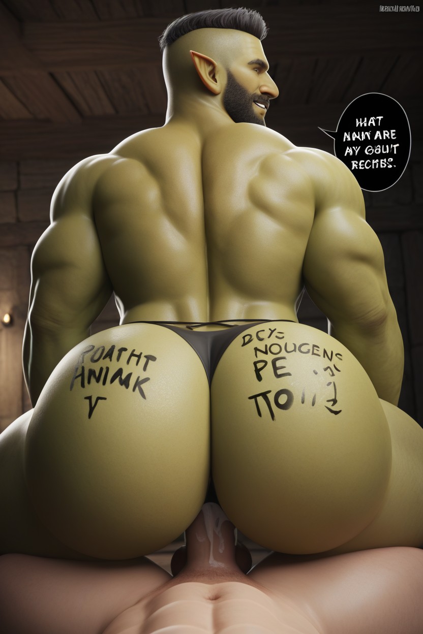 Goblin, Riding, Submissive Top AI Gay Porn