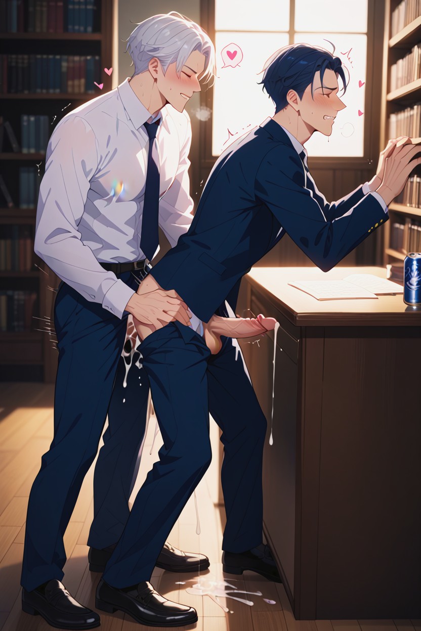 Motion Blur, Impact Lines, Male Focus AI Gay Porn