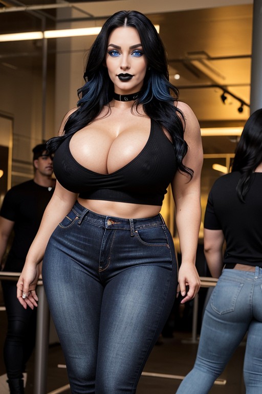 Wasp Waist, Character Bianca, Muscular Streroid Abs AI Porn