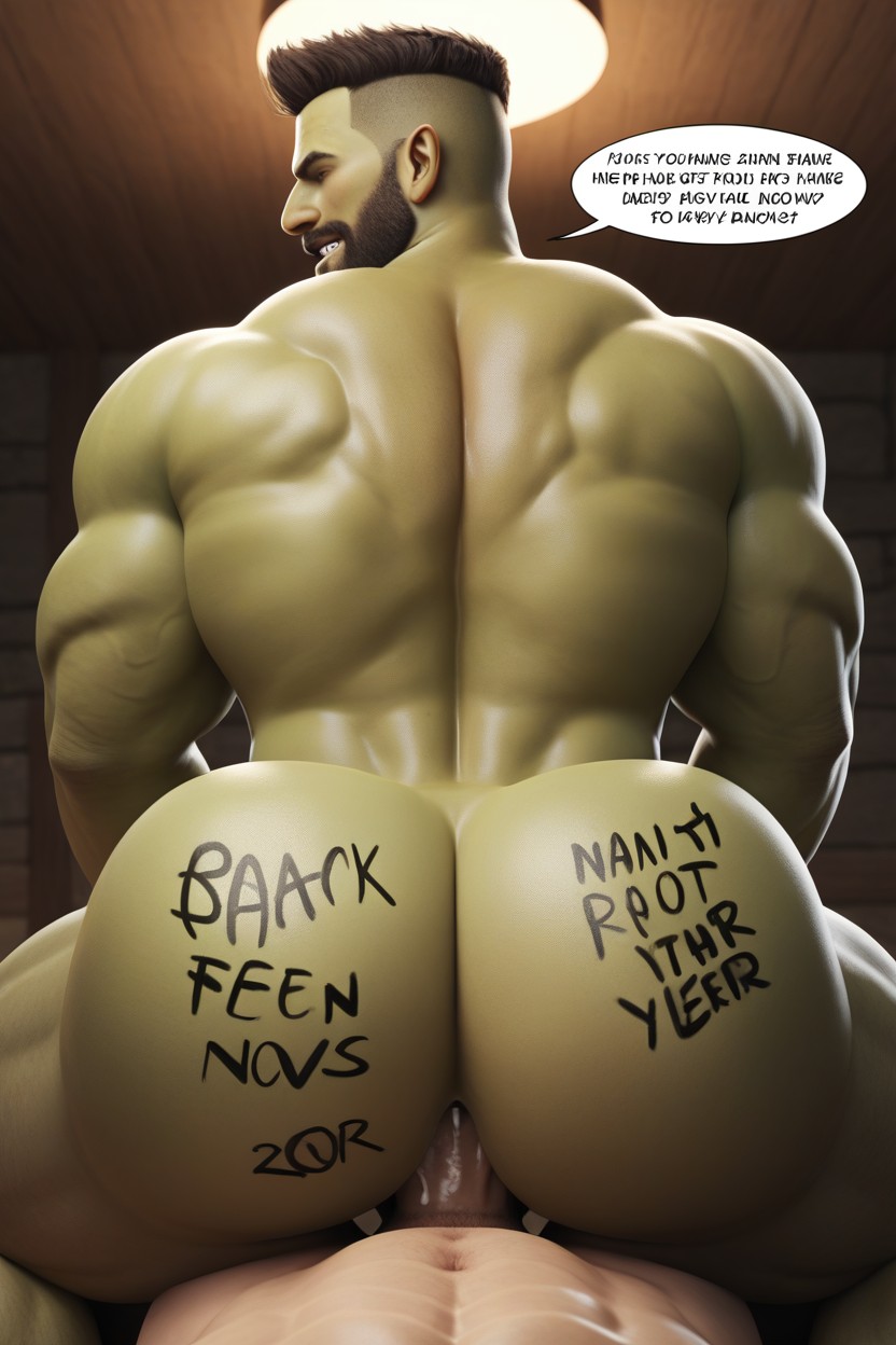 Human Dick Is Prey For Bottoms Hole, Muscular, Bottom Kills Tops With His Hole AI Gay Porn