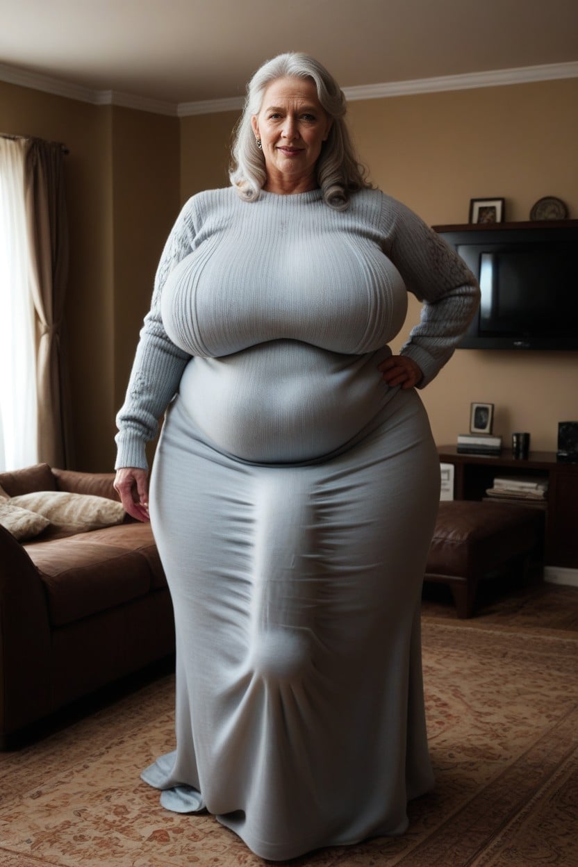 Fupa, Sweater, Futanari AI Porn