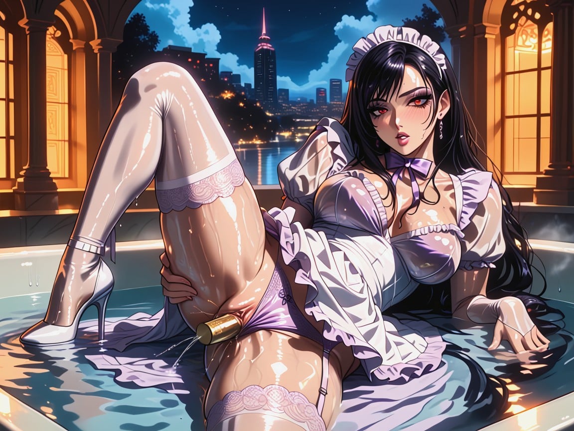 Fit, Eyeliner, Red Eyes Hentai AI Porn