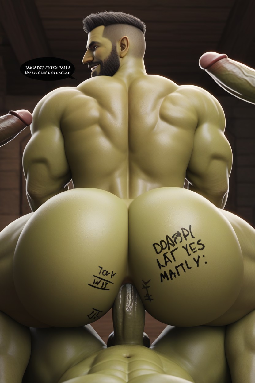 后视图, Unimaginable Pleasure Of The Milking Is Fatal, Rounded Ass AI同性恋黄片