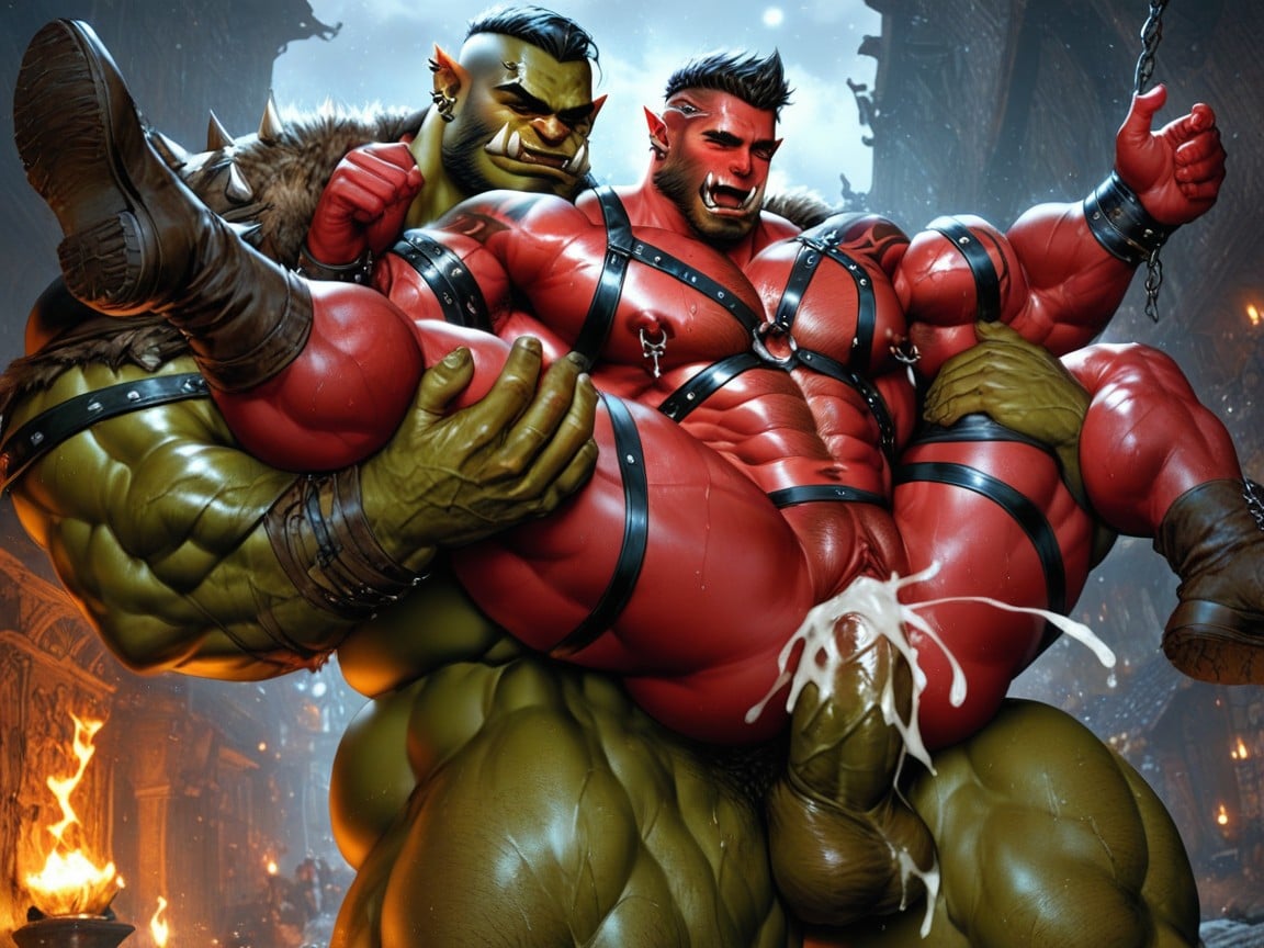 Sex, Orc, Horny AI Gay Porn