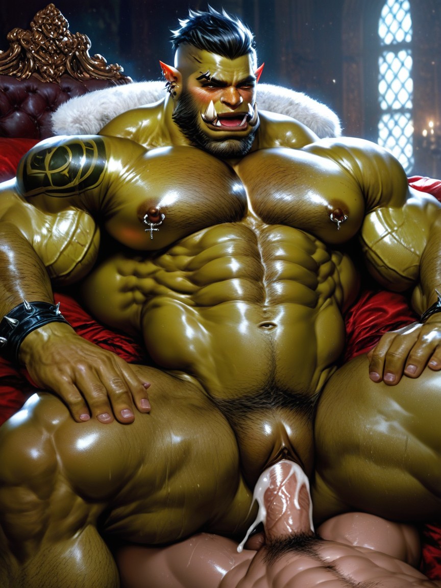 Very Short Hair, Fucking Pussy, Riding Huge Dick AI Gay Porn