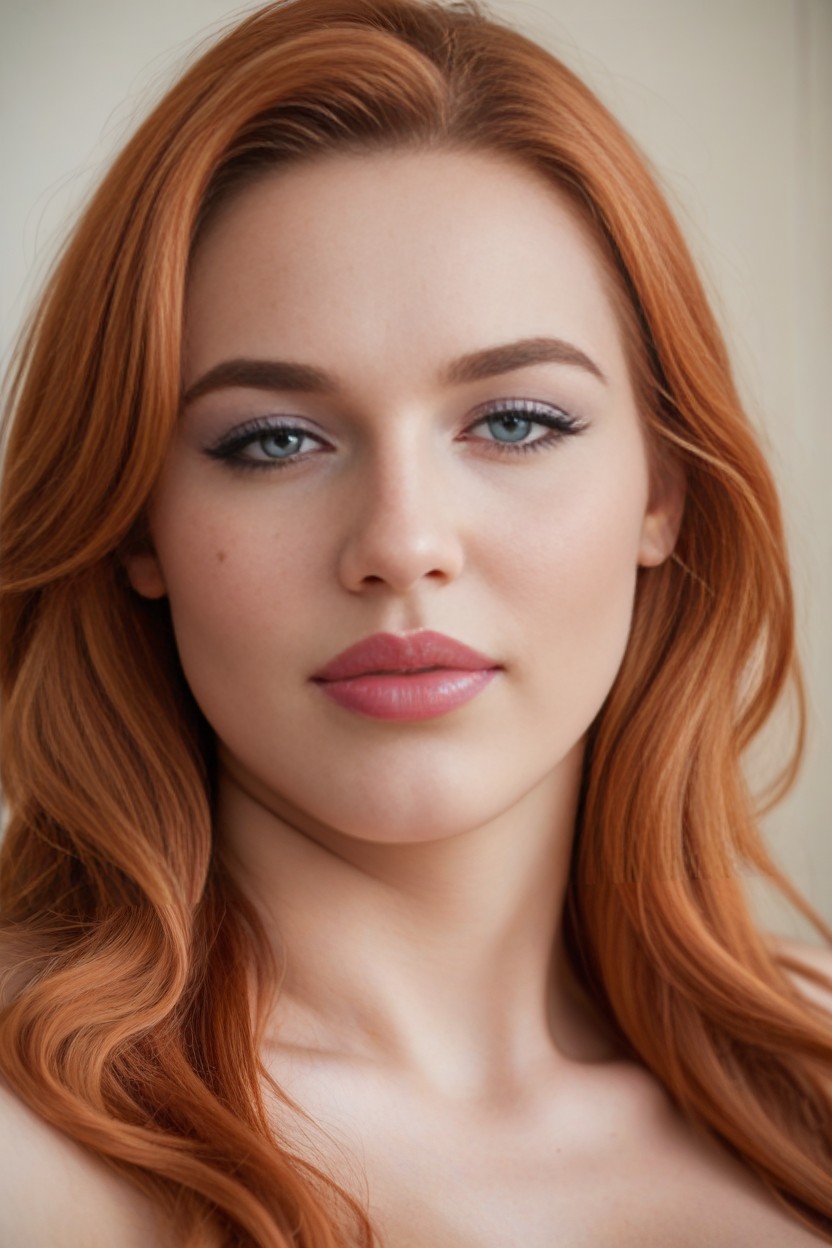 Thick, Close-up Portrait, And Full Matte Pink Lips AI Porn