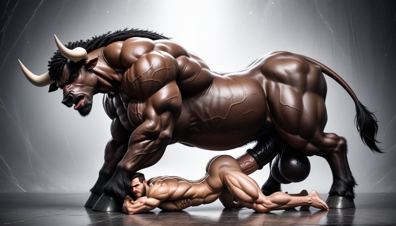 Oversized Muscles, Vieny Equicock, Human Fucked By Humantaur AI Gay Porn