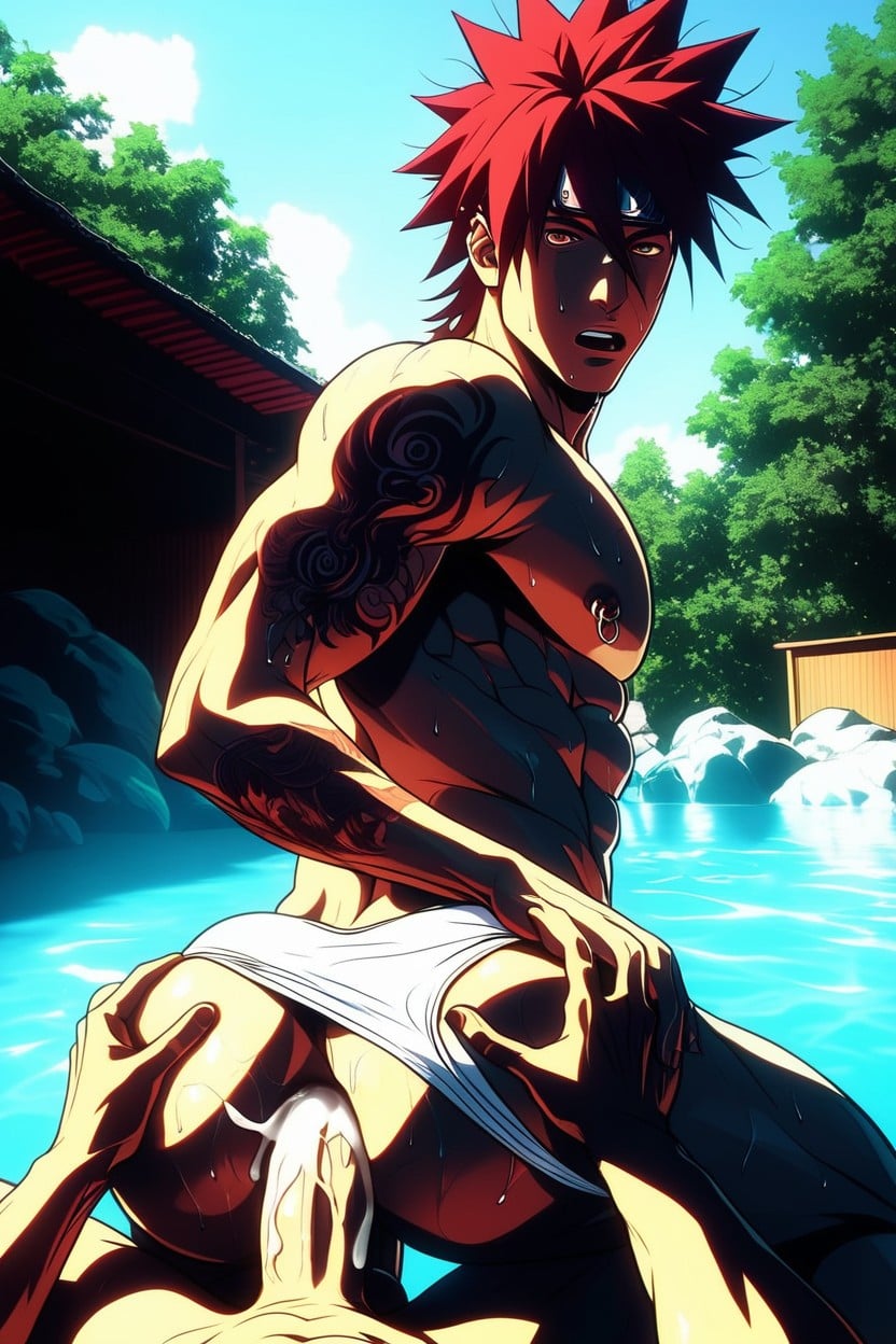 Tattoos, Absurd Res, Mouth Agape ゲイAIポルノ