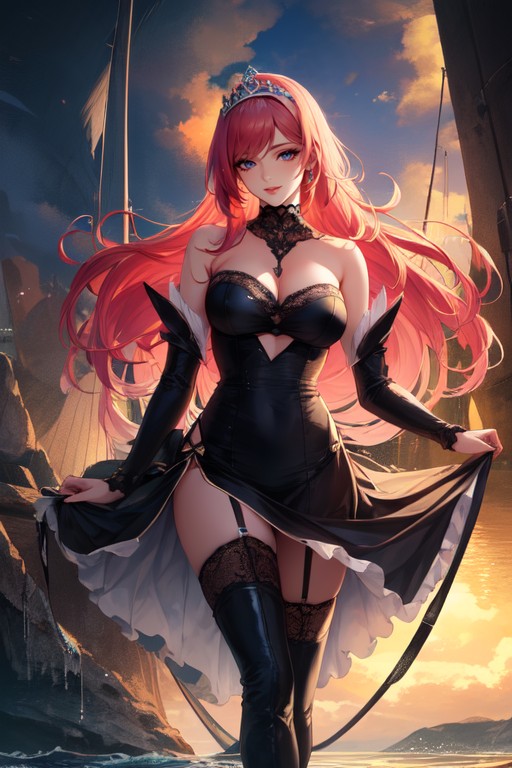 18+, Sexy Smile, Sexy Lace Lingerie Hentai AI Porn