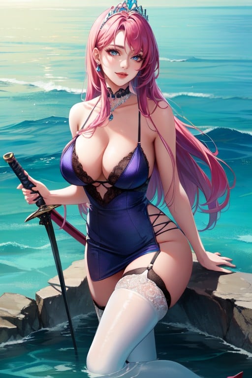 Slutty Lingerie, Pink Hair, 18+ Hentai AI Porn