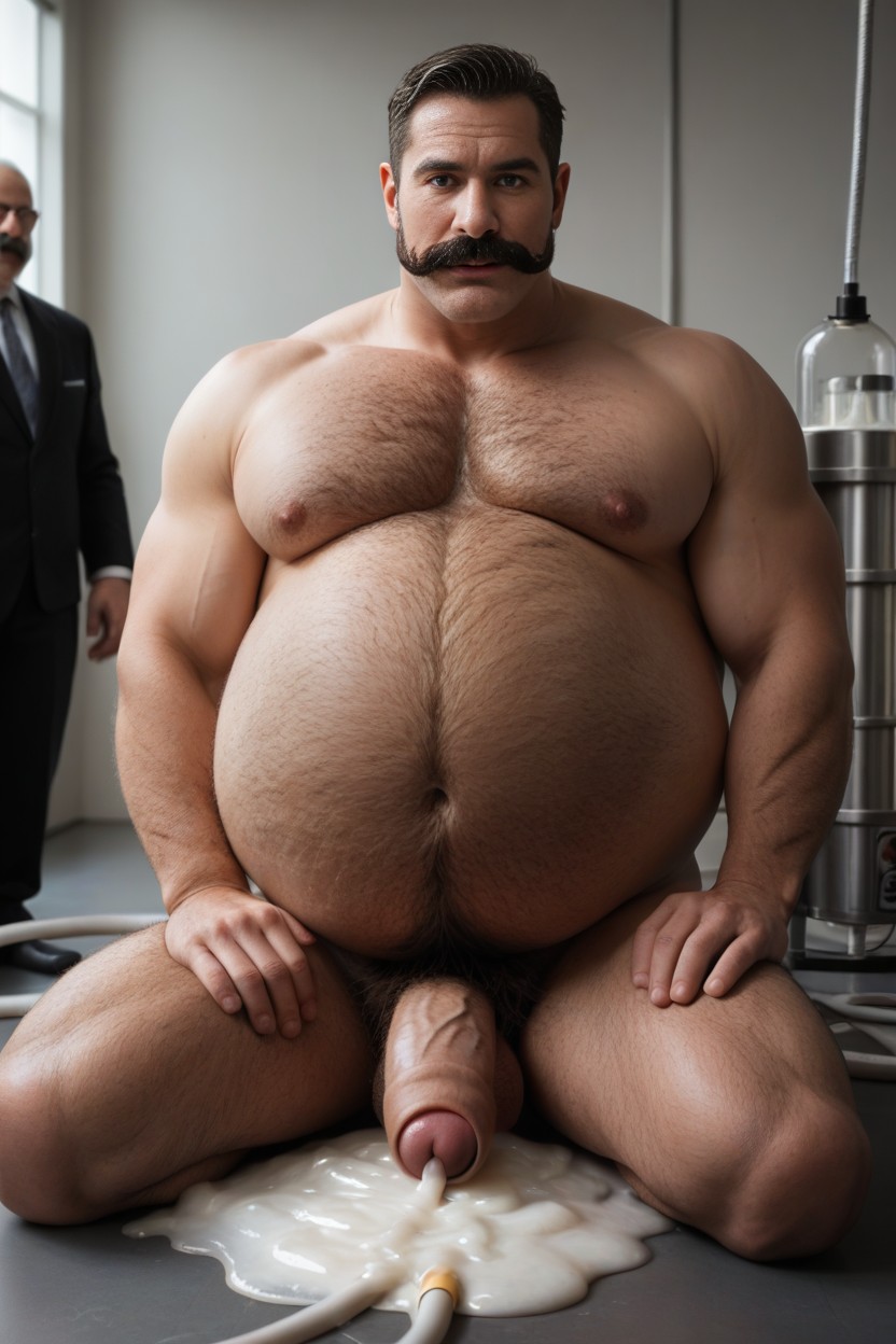 Italian, Thick Mustache, Hyper Cum AI Gay Porn
