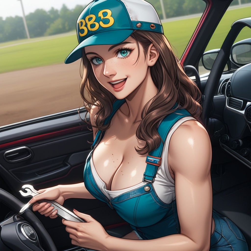 Medium Natural Breasts, Shiny Skin, Spring Break Vacation Hentai AI Porn