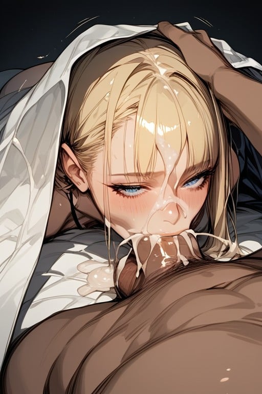 White Skin, Big Cock, White Bed Hentai AI Porn