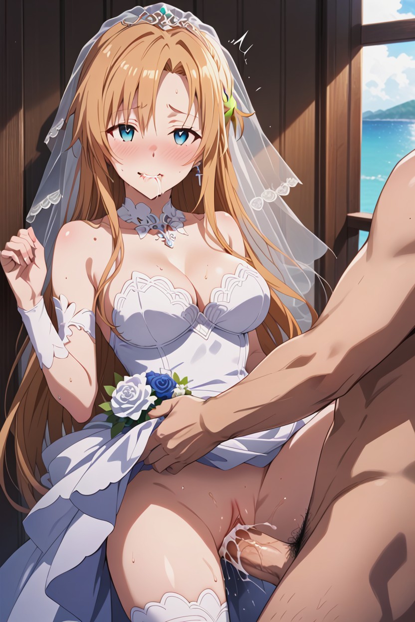 Vaginal Penis, Composition Fingers, Asuna Sword Art Online Hentai AI Porn