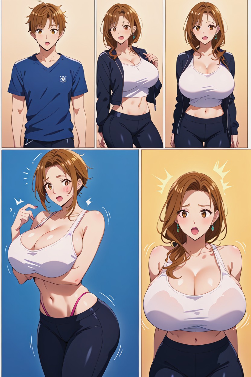Multiple Images, Expression, Sudden Ass Expansion AI Porn
