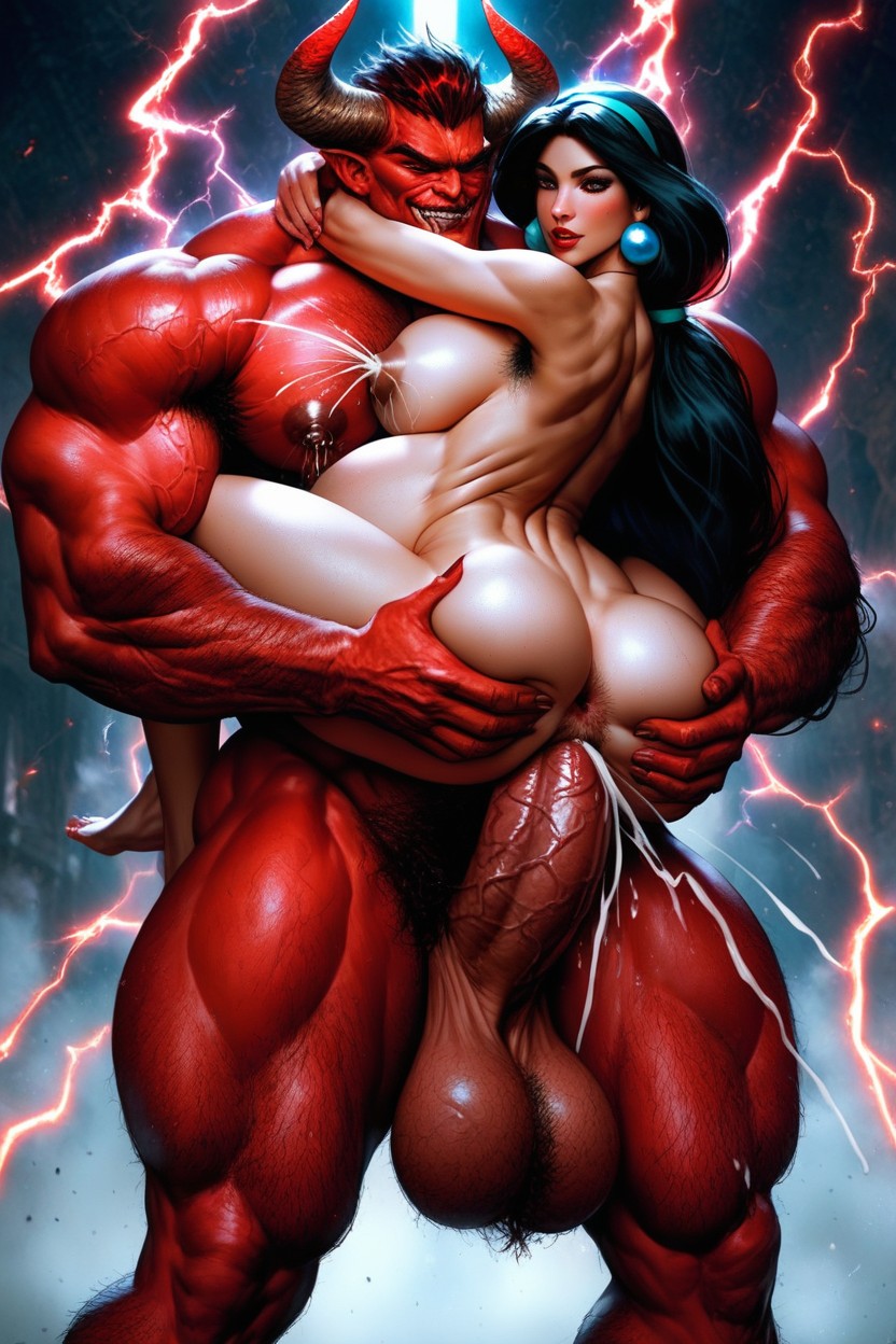 Red Devil Monster, Lactation, Anal Sex AI Porn