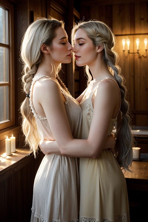 Extreme Elegance, Two Woman, Fluttering AI Porn