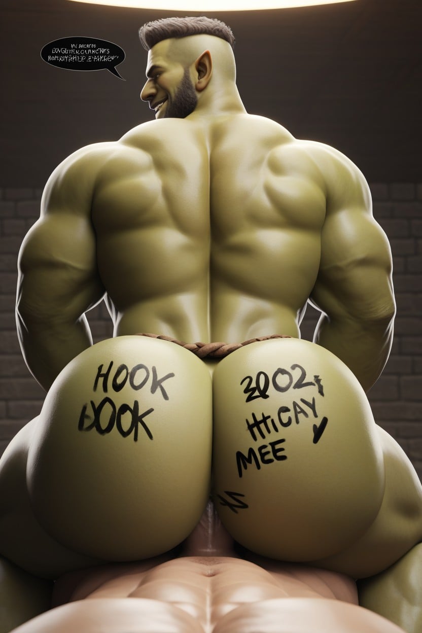 Extremely Large Ass, Goblin, Bottom Torturing Top AI Gay Porn