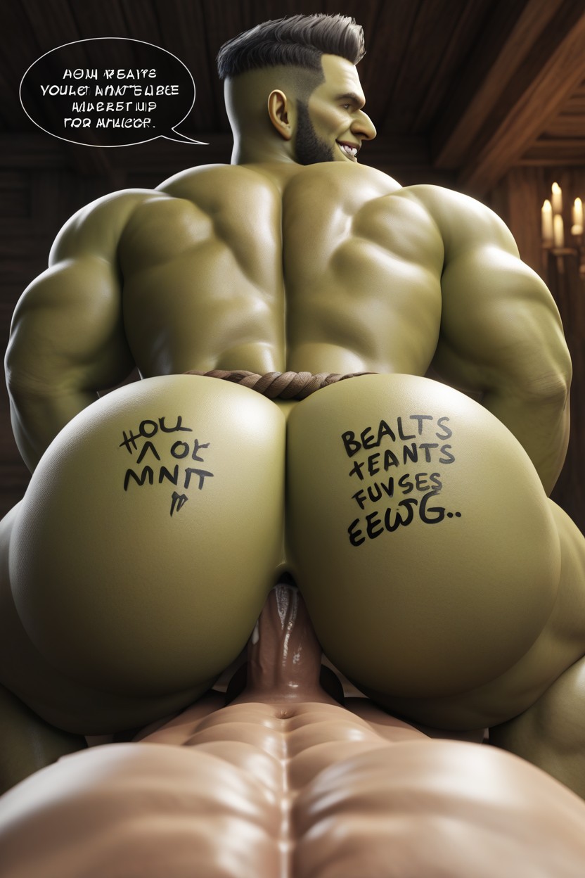 Power Bottom, Unimaginable Pleasure Of The Milking Is Fatal, Extremely Large Ass AI Gay Porn