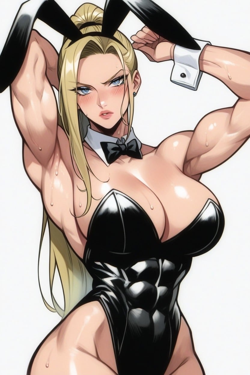 Shy, High Ponytail, De Pie Hentai IA