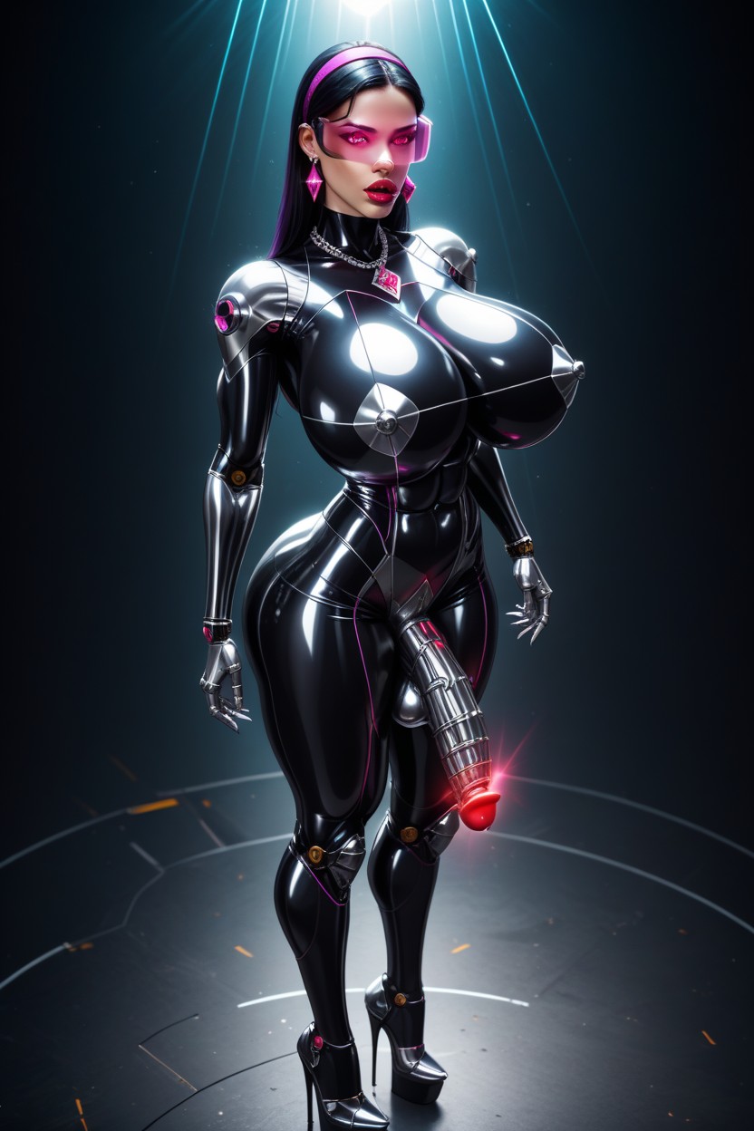 Futanari, 18+, Opened Mouth AI Porn
