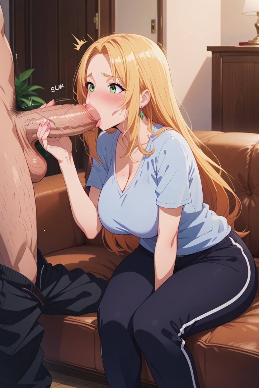 Mouth Agape, Hug And Suck, Deepthroat AI Porn