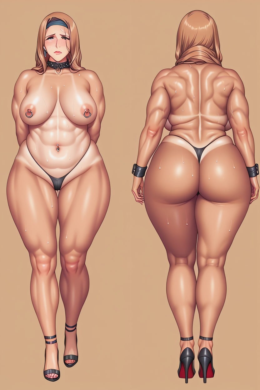 Old Skin, Sad Face, Bubble Butt MILF AI Porn