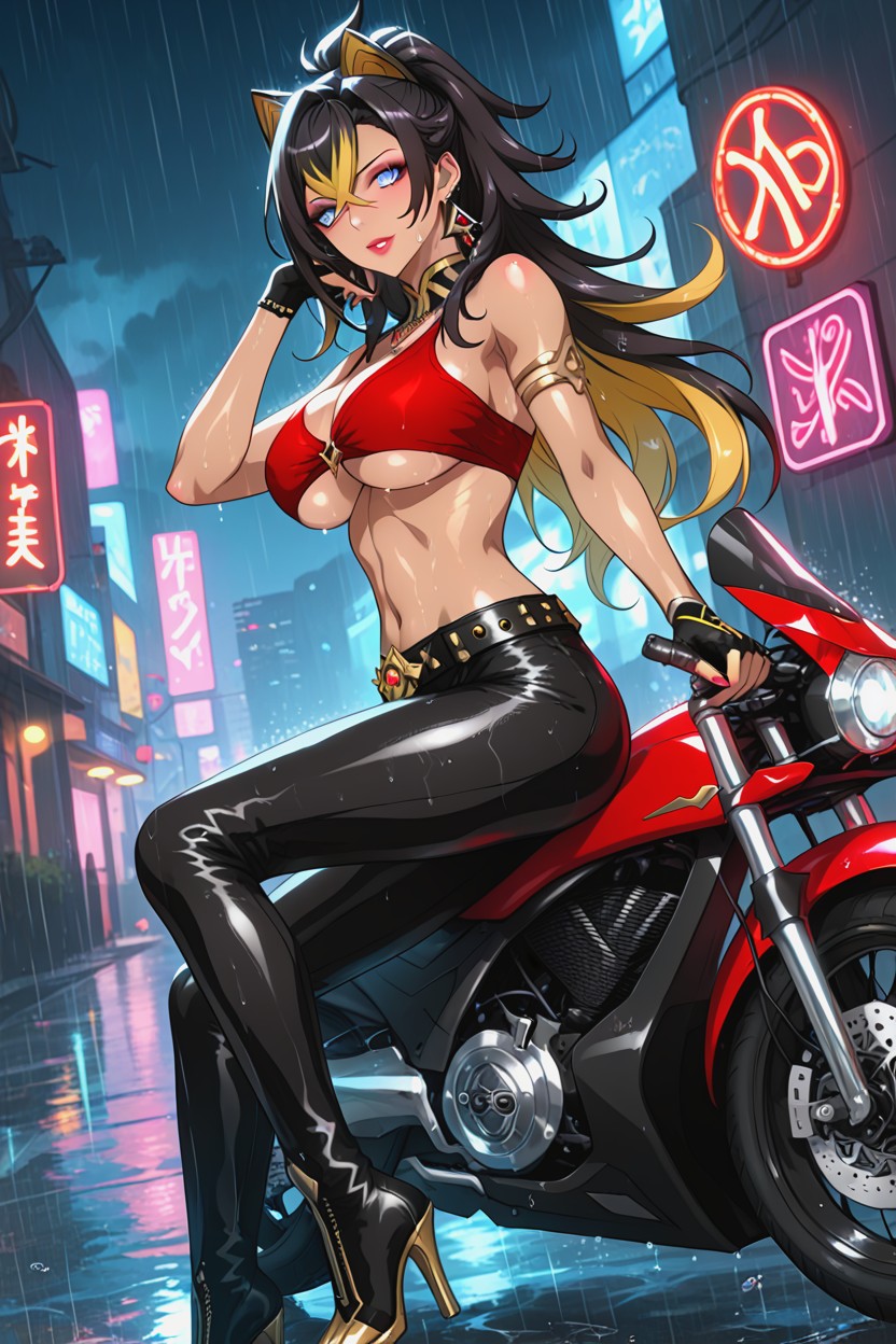 Wet Hair, Wet Body, Wide Angle Hentai AI Porn