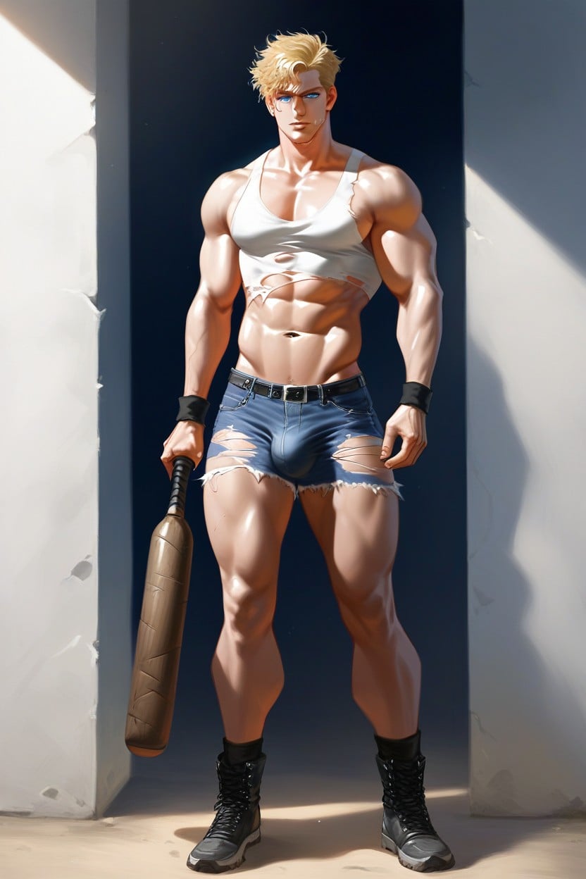 雷夫照明, Covering Half Of His Thighs, 慌乱 AI同性戀黃片
