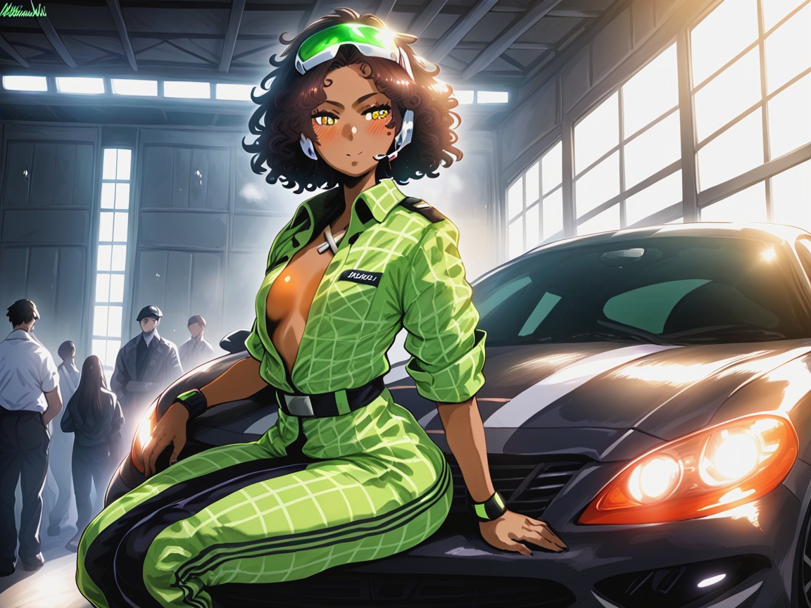 Energetic Face, Squared Breast Width, Engineering Hud Diagnostics Hentai AI Porn