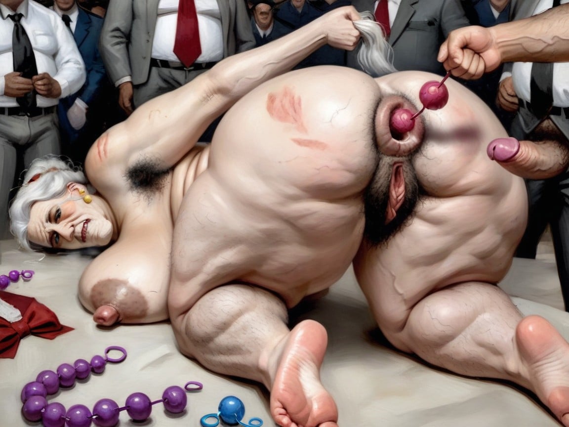 Hairy Belly, Sad, Anal Beads AI Porn