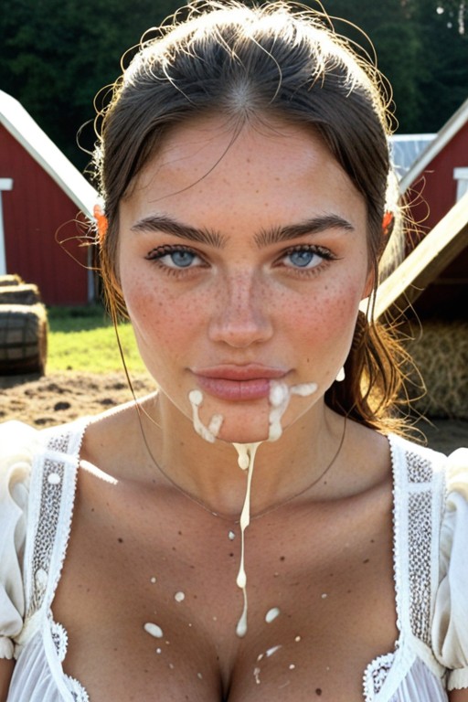 Extra Freckles, Big Ass, Cum Everywhere AI Porn