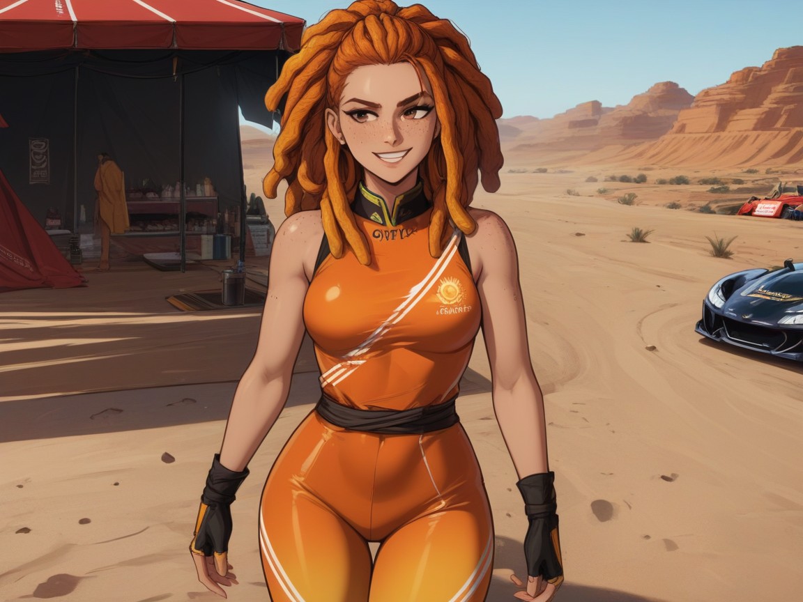 Golden Sash, Vibrant Saturated Colors, Nsfw Latina AI Porn