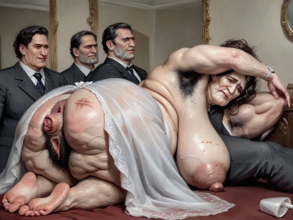 Hairy Stomach, Effort, Spotted Skin AI Porn
