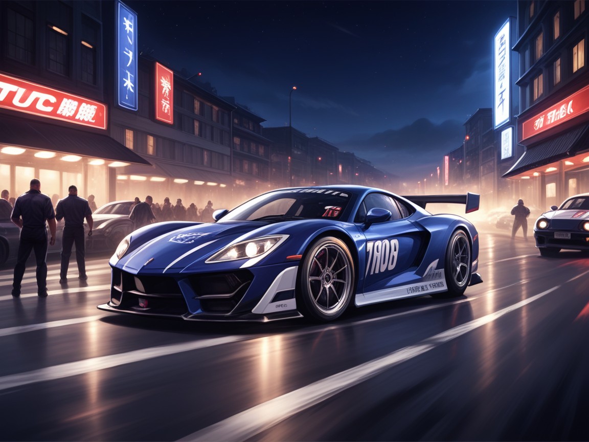 Null Art Style, Street Racing, Panoramic Hentai AI Porn
