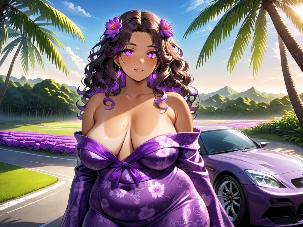 Tan Skin, One Woman, Natural Breasts AI Porn