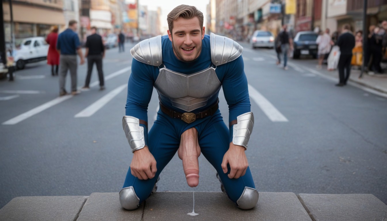 ショートヘア, フルボディ, Male Superhero ゲイAIポルノ