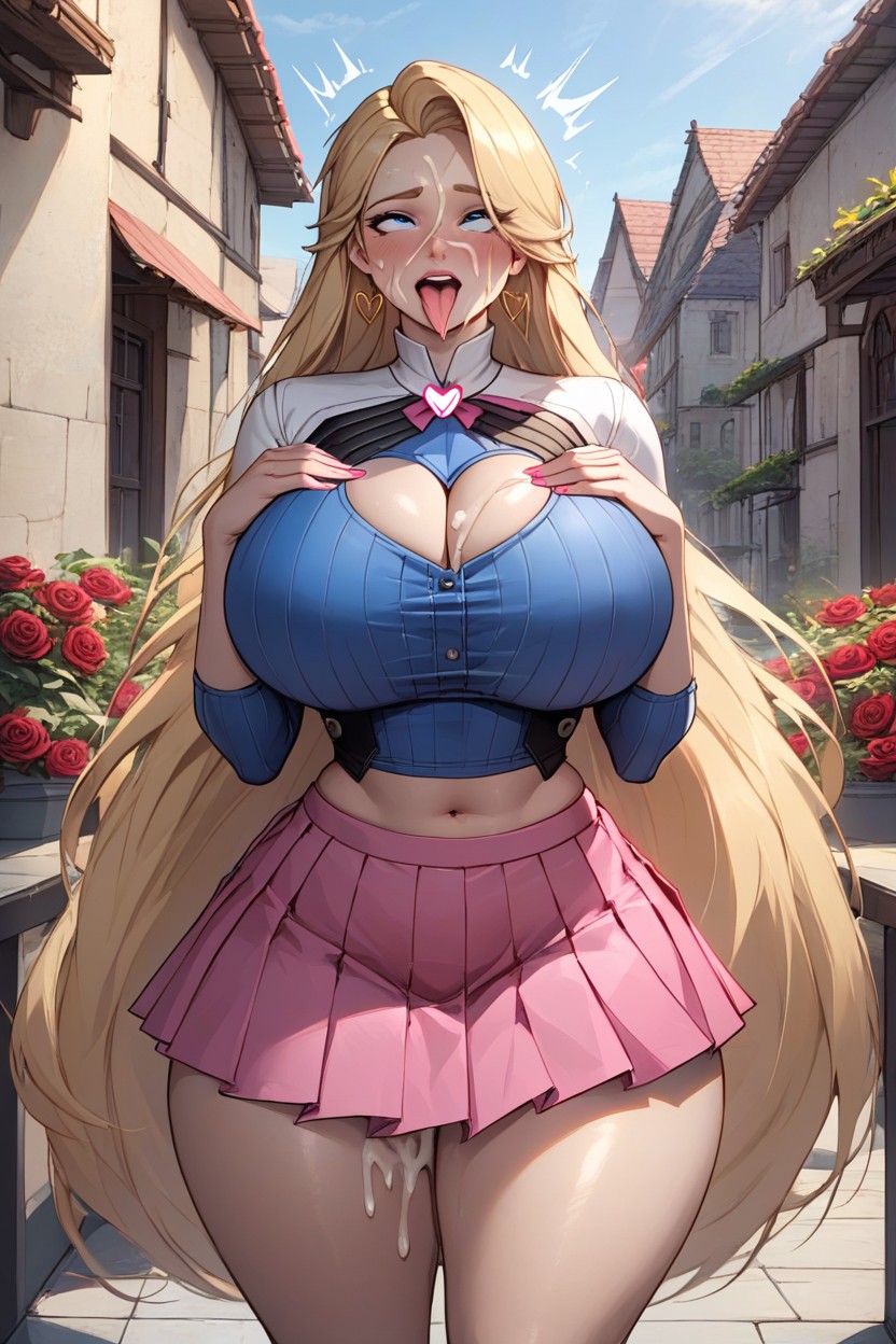 Modeling, Tight Skirt, Slutty AI Porn