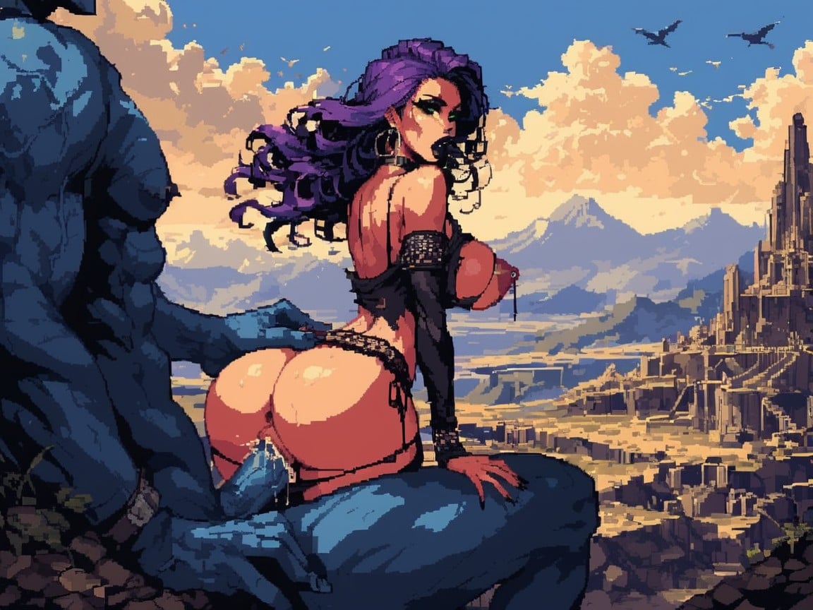 Fit Body, Rear View, Blowjob AI Porn