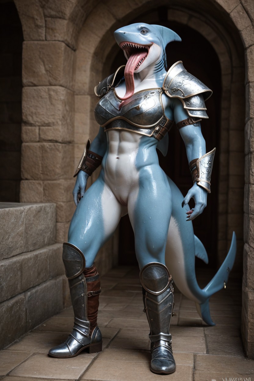 Bottomless, Metal Armor, Soaked AI Porn