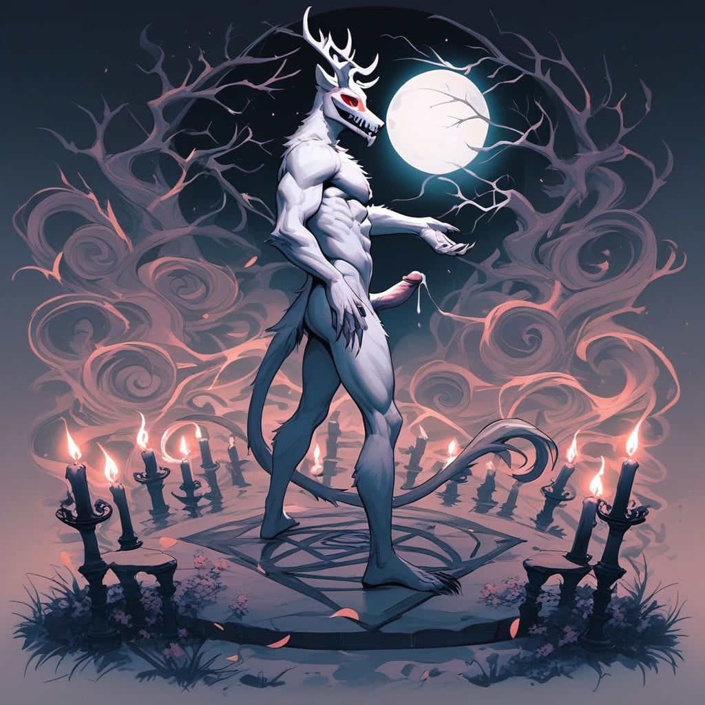 Wendigo, Forest, Long Claws Furry IA