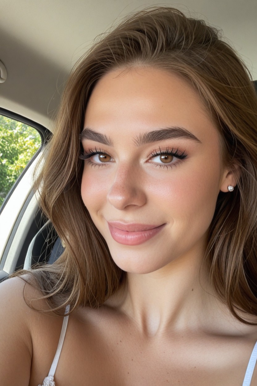 Rounded Nose Tip, Woman With Long, Bridge AI Porn