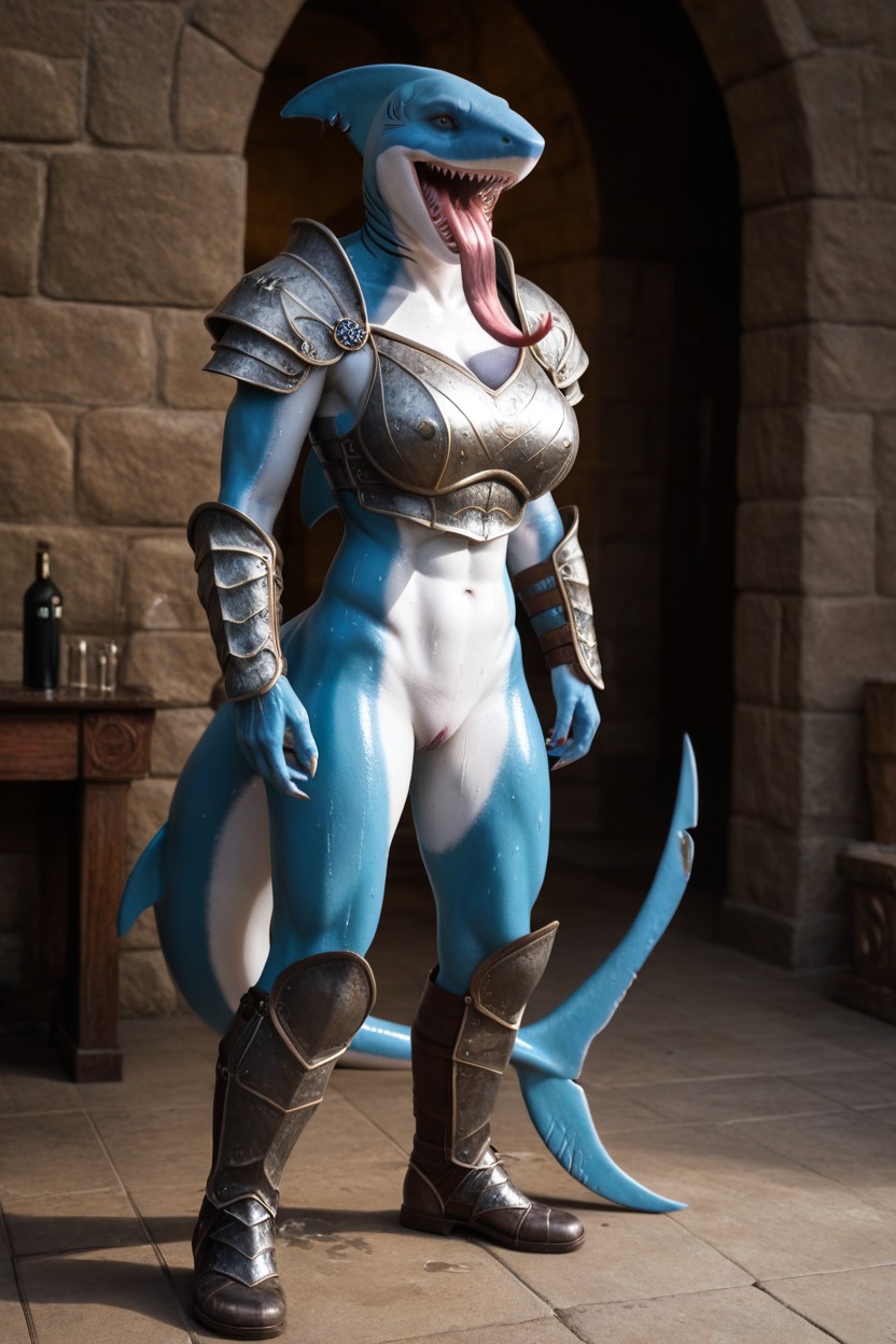 Metal Bracers, Fully Body, Looking At The Camera AI Porn