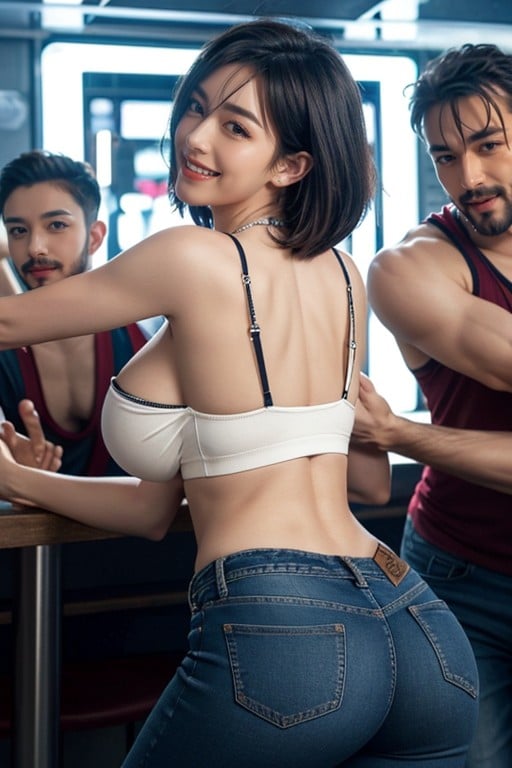 Side View, Tight Clothes, Backlit AI Porn