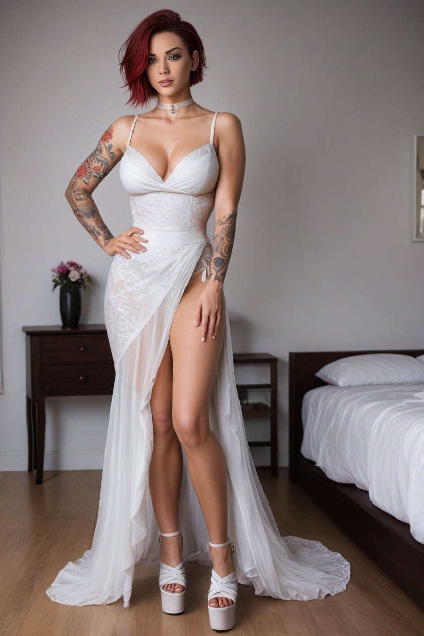 Lean Legs, Dragon Tattoos, Beautiful Tomboy AI Porn